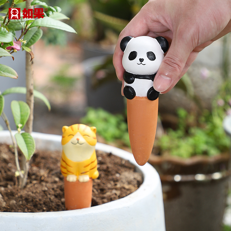 花盆可爱渗水器懒人自动浇水神器