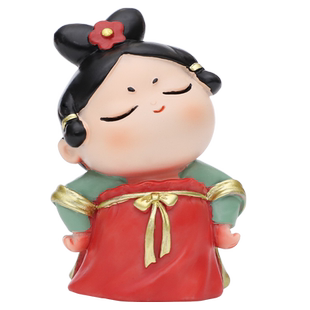 唐小圆和小竹马情侣摆件古风国潮家居装饰品情人节日新婚送礼好物