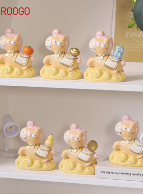 马上发财生肖马年谐音梗搞怪摆件