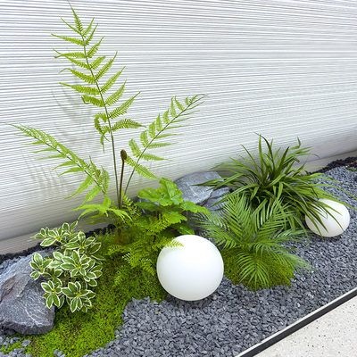 wo+仿真植物单支绿植插花造景