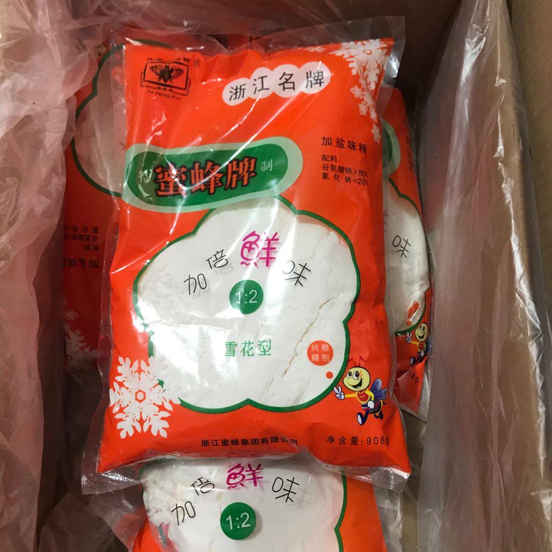 蜜蜂牌加盐味精蜜蜂味精福鼎美食小吃味精商用整箱包邮