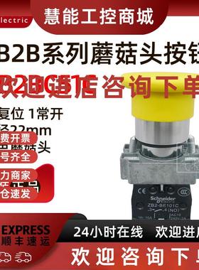 议价原装正品施耐德XB2BC51C=ZB2BZ101C+ZB2BC5C 黄色蘑菇头按钮