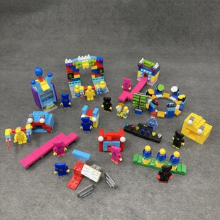 周边同款积木波比的游戏时间人偶周五夜放克小颗粒拼装儿童玩具