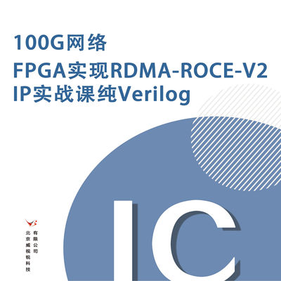 100G网络FPGA实现RDMA-ROCE-V2 IP 纯Verilog