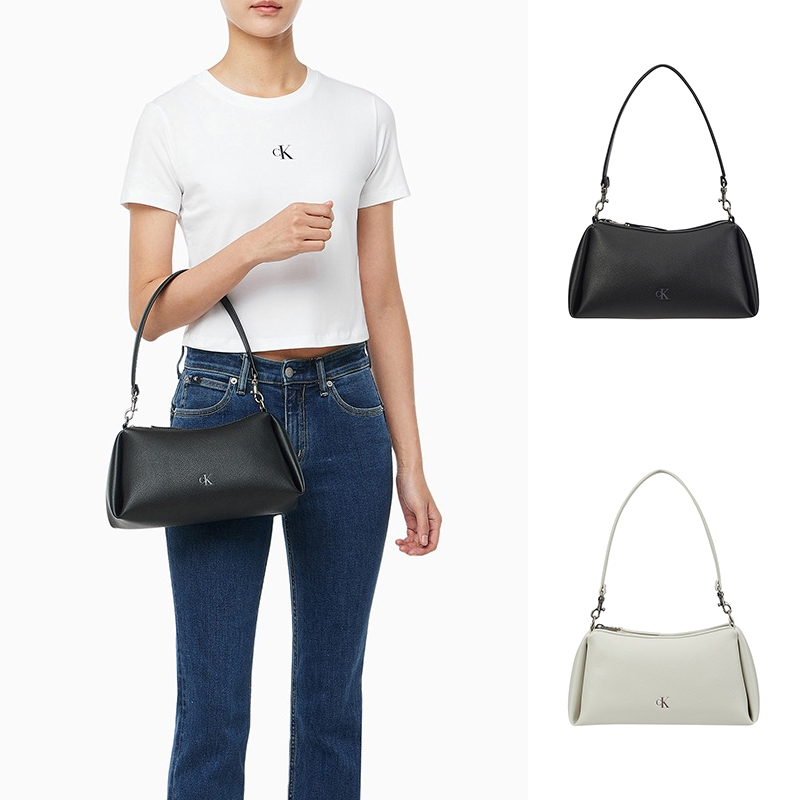 CK Jeans韩国代购25春女士小标百搭手提包单肩背包斜挎包4K3082G