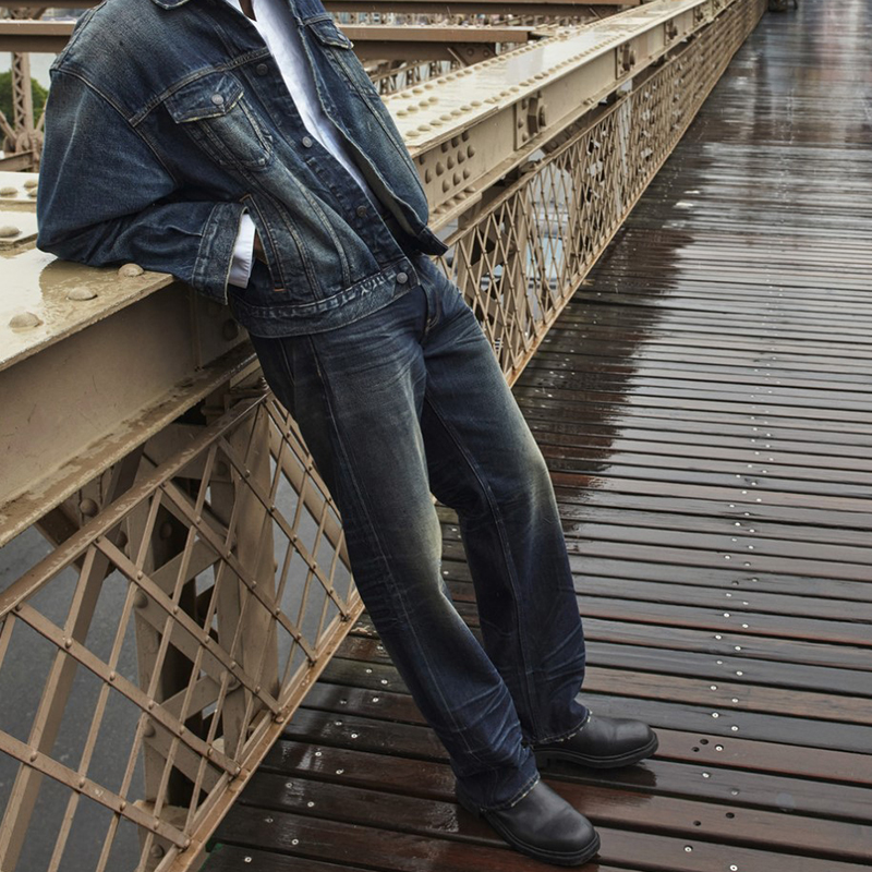 【复刻90S】CK Jeans韩国代购25秋男士复古纯棉直筒牛仔裤4RD723G