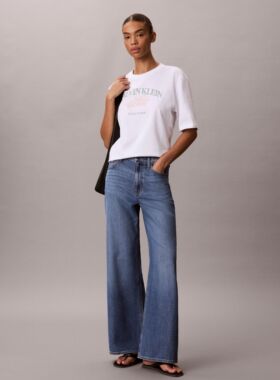 韩国代购26春夏CKJ女纯棉宽松T恤休闲短袖品牌LOGOT恤A47G838G