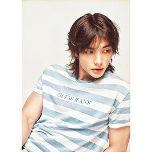 夏季 韩国代购 T恤棉质休闲常规款 条纹短袖 MQBK1314 GUESS男士