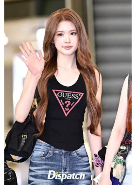 韩国代购GUESS女26夏H2H棉质轻薄经典三角休闲百搭背心YQ2K2465