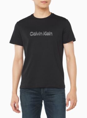 韩国代购2026春夏CK男修身款透气纯棉短袖T恤日常亮白色4RF286G