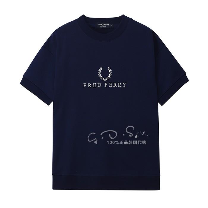 FRED PERRY/·ðÀ³µÂº«¹ú´ú¹º18ÏÄŮʿ´¿É«´ÌÐå¶ÌÐäTÐôAFPF1834103