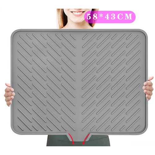 斜坡大号沥水垫硅胶控水导流水槽