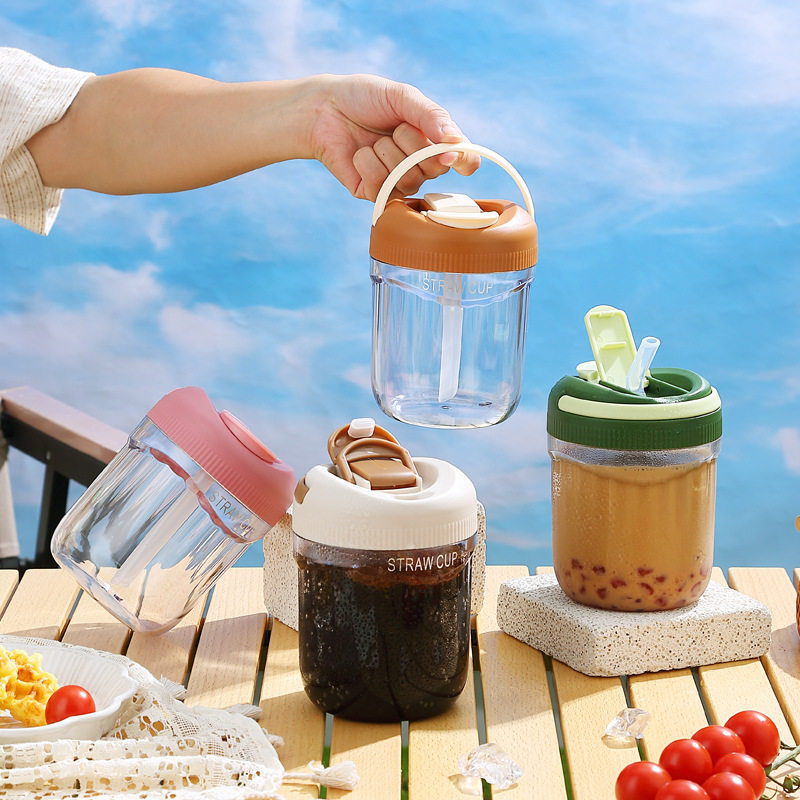 水杯2026新款女夏季透明咖啡杯