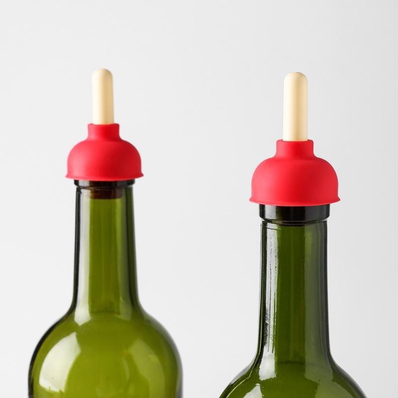 创意马桶抽造型酒瓶塞硅胶食品级酒塞洋酒白酒红酒葡萄酒塞密封塞