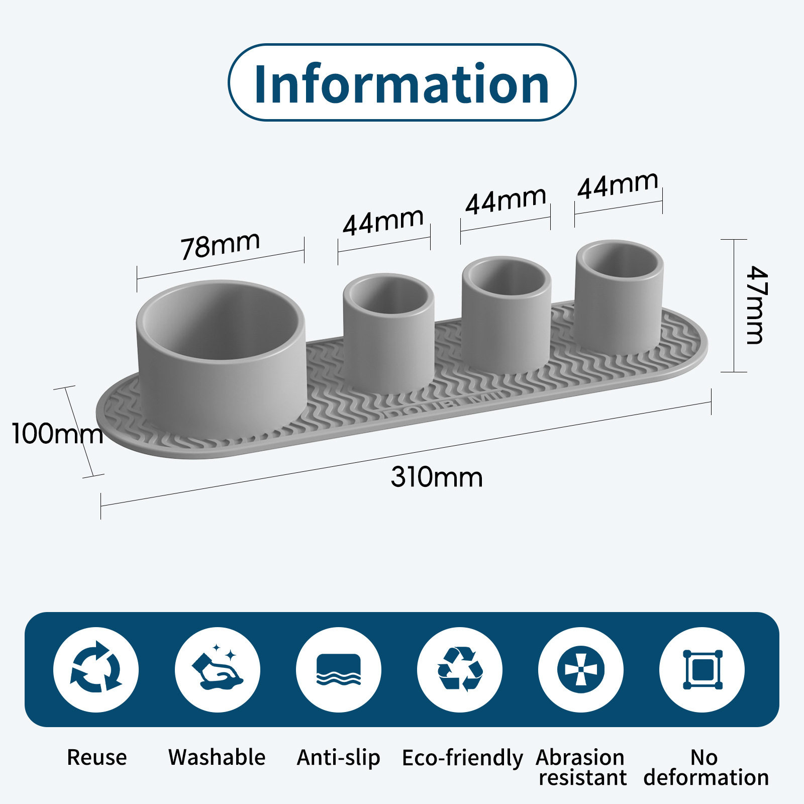 电动牙刷置物架牙膏收纳置漱口杯和牙刷架硅胶材质牙刷盒旅行浴室