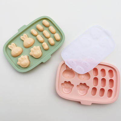 食品级硅胶蒸糕模具小兔香肠果冻