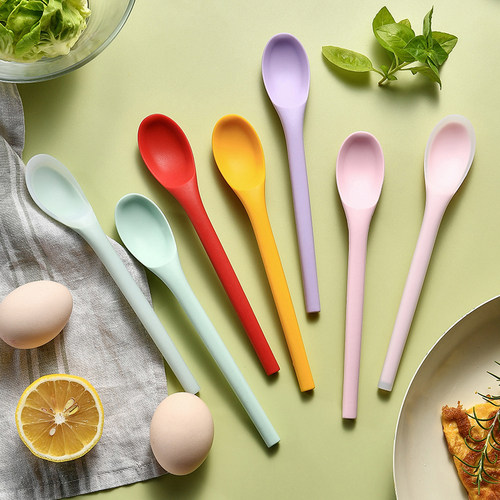 食品级硅胶小号勺子耐高温易清洗