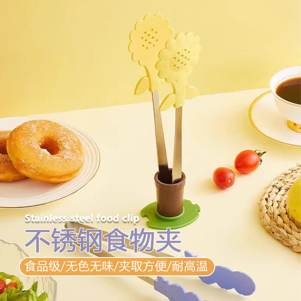 耐高温不锈钢食物夹防烫多功能