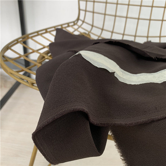 进口醋酸纤维棉布料 咖啡色 双面乱麻西装裤子连衣裙服装面料