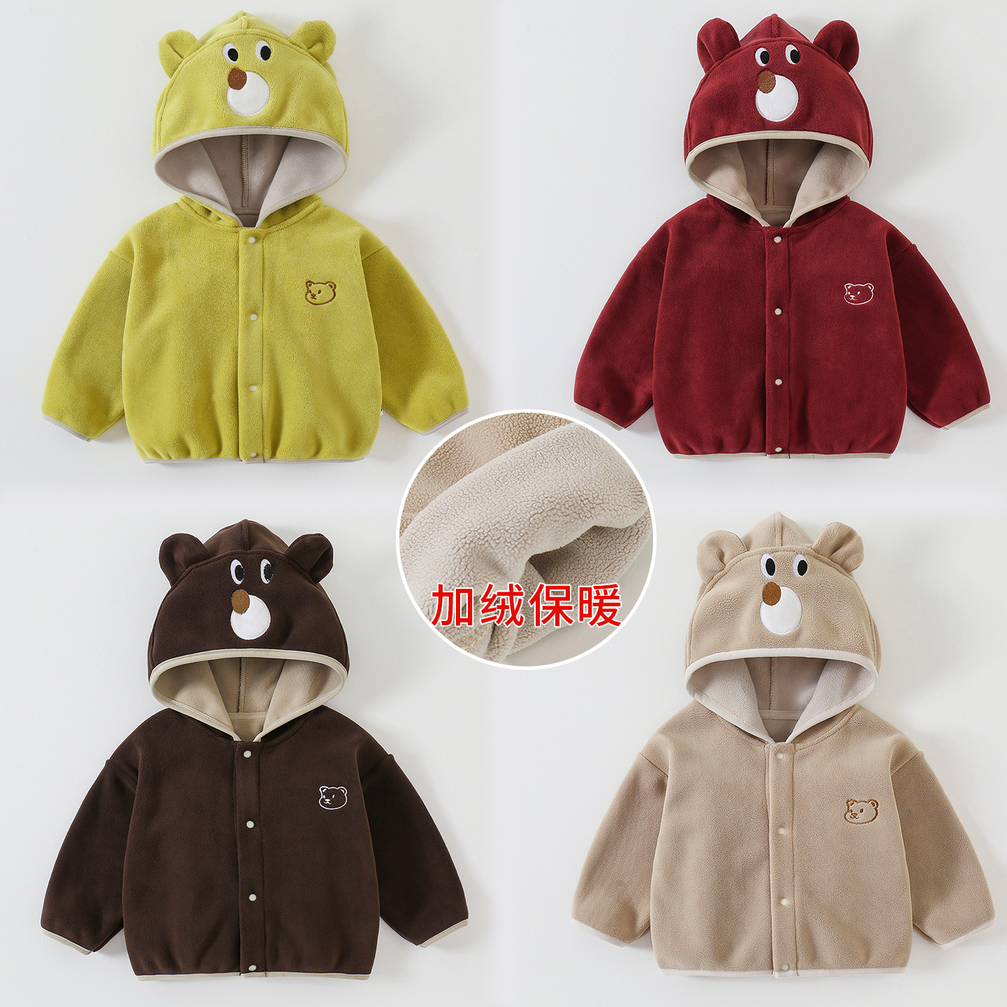 儿童外套秋冬加绒款2025新款卫衣