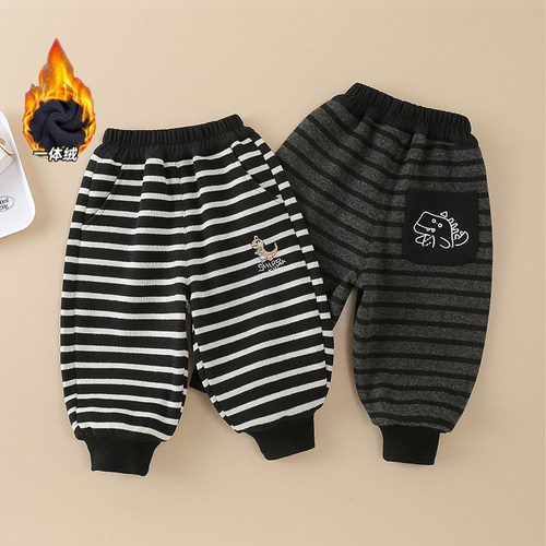 儿童裤子加绒休闲裤2025新款