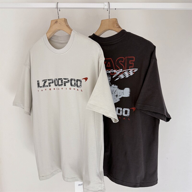 健康薄棉~150-190中大童字母纯棉短袖T恤夏季青少年圆领亲子T恤