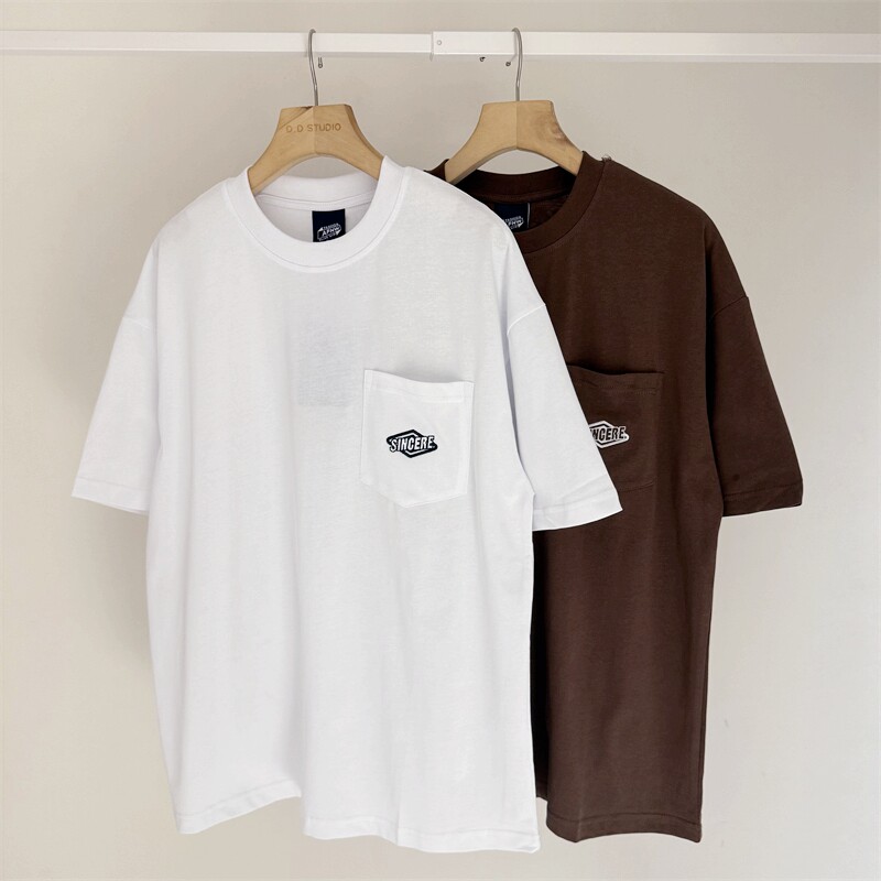 健康薄棉~150-190中大童字母纯棉短袖T恤夏季青少年圆领亲子T恤