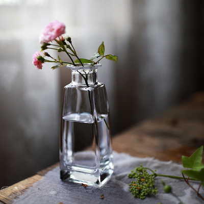 复古风小玻璃zakka手作器皿干花