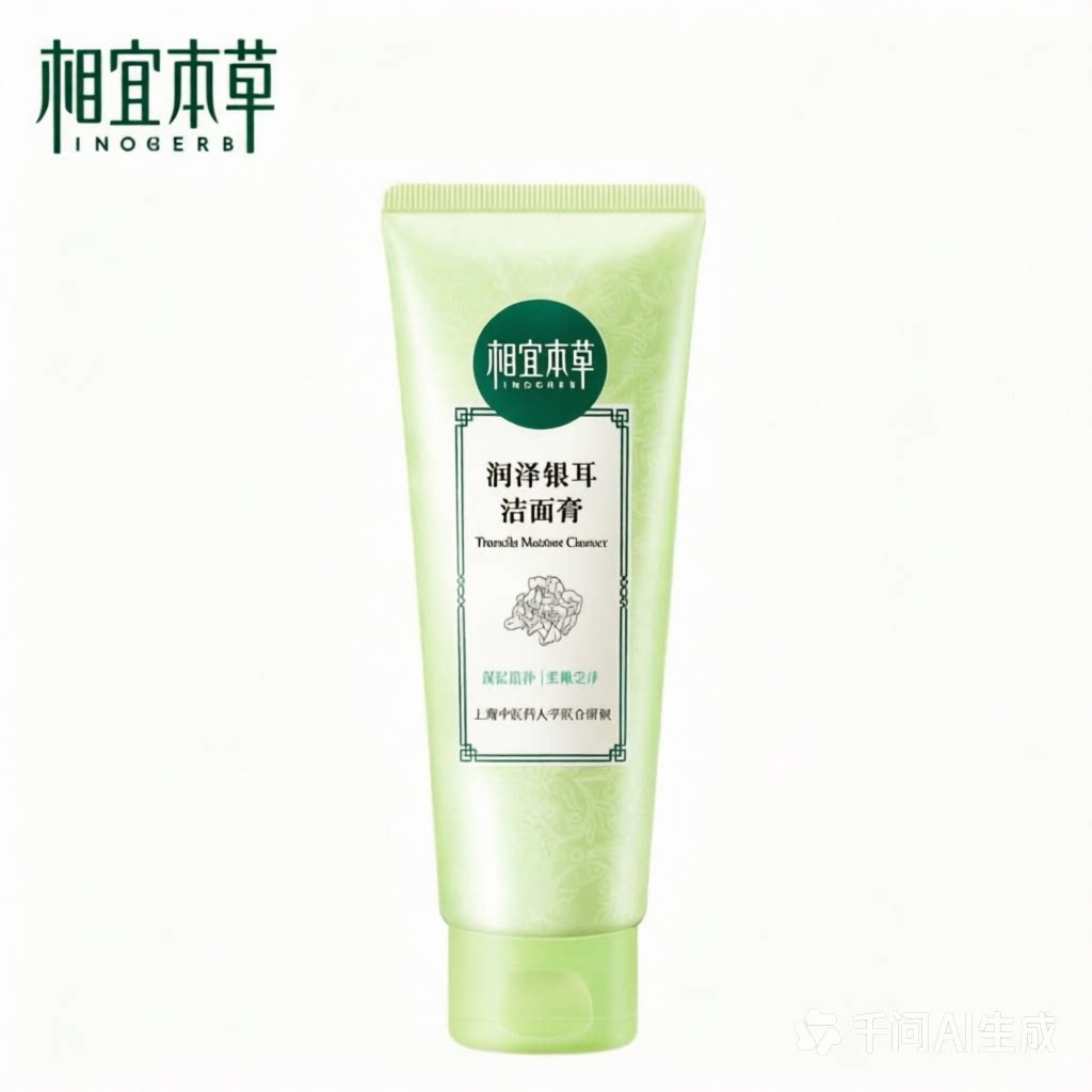 正品相宜本草银耳洁面膏100g洗面奶控油深层清洁毛孔净透洗面奶