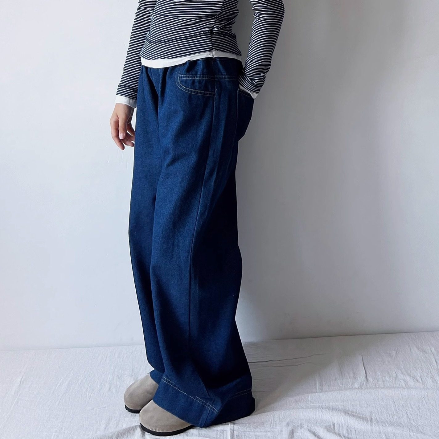 女童牛仔直筒裤2025春季新款儿童韩版纯色休闲阔腿裤百搭裤子,童装/婴儿装/亲子装,儿童牛仔裤,淘宝优惠券,粉丝福利购,淘宝优惠卷