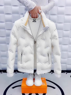 冬季外套男士羽绒服立领轻薄短款保暖潮流修身帅气羽绒服潮男