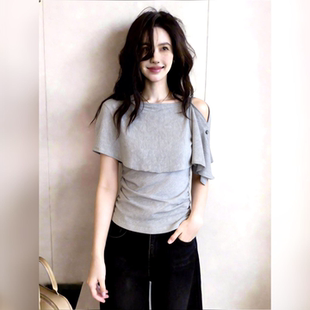 别致独特超好看上衣高级感2026年夏季新款设计感小众气质休闲女