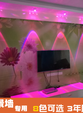led彩色天花灯背景墙家用过道灯酒吧KTV遥控变色嵌入式小山丘射灯