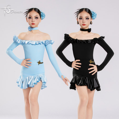 秋冬拉丁舞服女童儿童少儿日常
