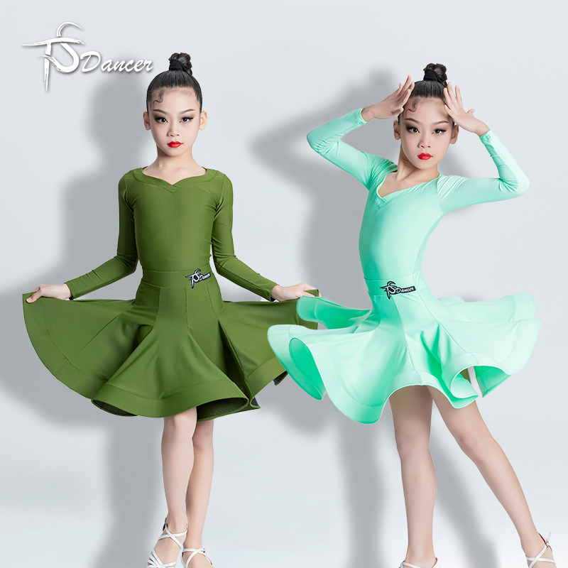 新款女童拉丁舞比赛服
