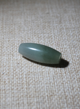 新疆和田玉籽料文玩挂件吊坠项手串链牌转运珠勒子青花带翠三色