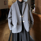 oversize小香风新宽松痞帅西装男休闲外套高级感西服TX209P108，男装西服套装，电商A070