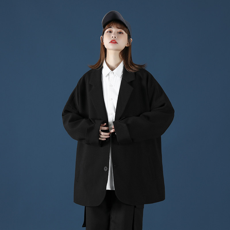 简约新中性风休闲西装外套宽松男女情侣雅痞小西服201P85,男装西服套装,电商A070