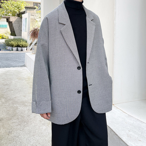 休闲小西服外套韩版制服痞帅千鸟格情侣男西装 XZ201 P85图片