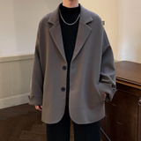 秋冬休闲西服单服宽松男女潮流痞帅简约男士西装TX201P85，男装西服套装，电商A070