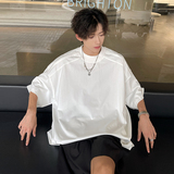 设计师款简约立体肩宽领复古朴素风tee男短袖CD1040P38，男装T恤，电商A070