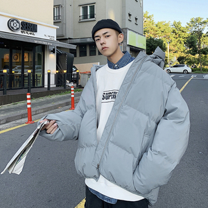 冬港风加厚连帽棉袄男生宽松棉服青少年棉衣 NF01 P110图片