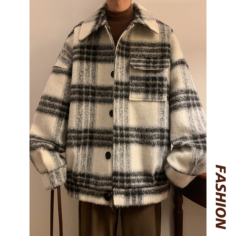 小香风复古格呢子夹克外套马海毛保暖男毛呢大衣AJK339P108,男装夹克,电商A070 小香风复古格呢子夹克外套马海毛保暖男毛呢大衣AJK339P108,男装夹克,电商A070