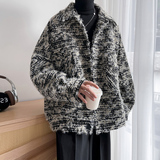 小香风宽松立体感外套高级夜店痞帅中性潮流男女夹克JK131P108，男装夹克，电商A070