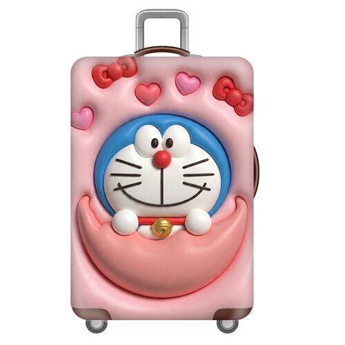 菱形格系列37叮当猫弹力箱套拉杆箱旅行旅游登机行李皮箱保护罩子