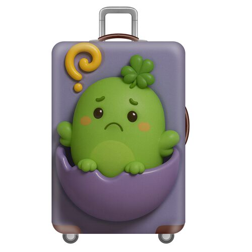 蛋壳动物11青菜弹力箱套拉杆箱旅行旅游登机行李皮箱保护罩防尘袋