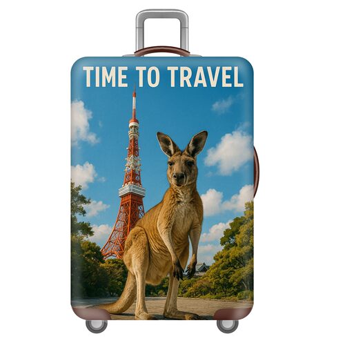 动物旅行49袋鼠弹力箱套拉杆箱旅行旅游登机行李皮箱保护罩防尘袋