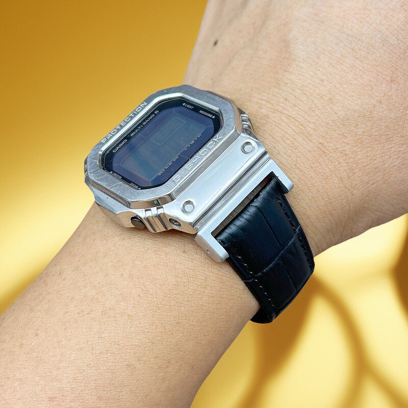 表带真皮软适用卡西欧G-SHOCK