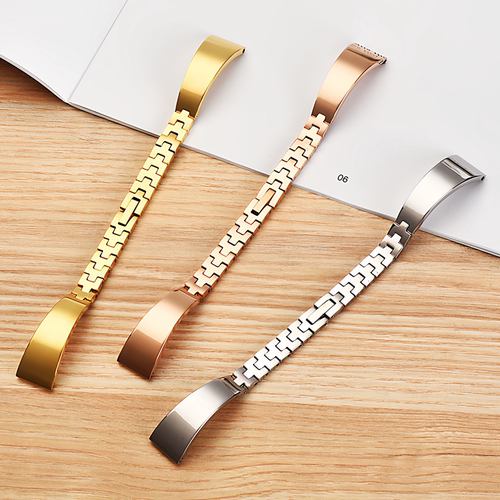 珠宝扣细表带不锈钢适用古驰10mm
