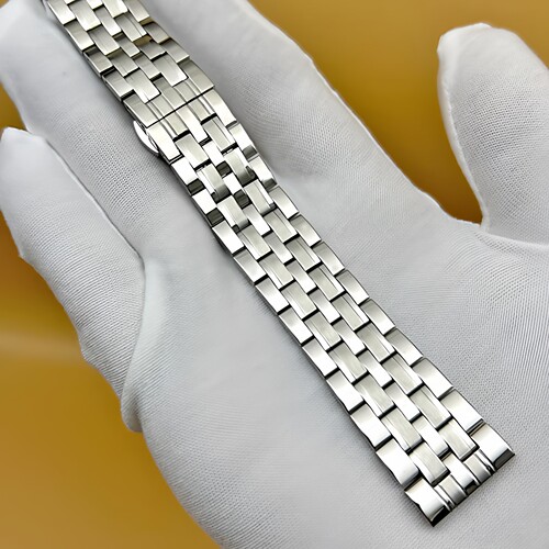 表带男钢带不锈钢蝴蝶扣金属超薄